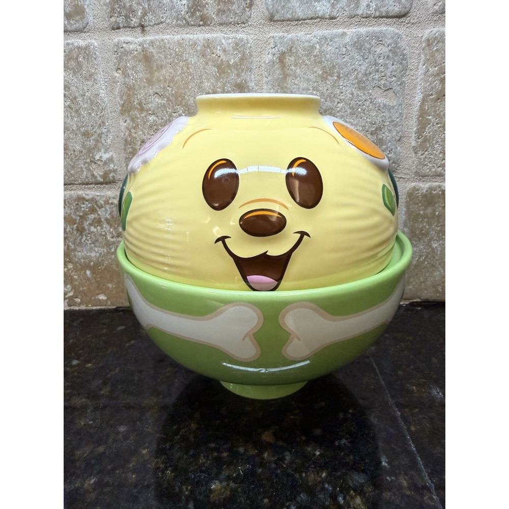 2024 Disney Parks Pluto Munchlings Ramen Bowl‎ Set Stoneware Bones Dog
